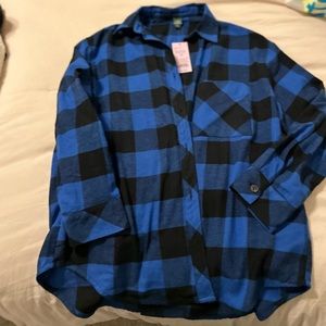 Target flannel shirt.  Teen medium, brand new tags